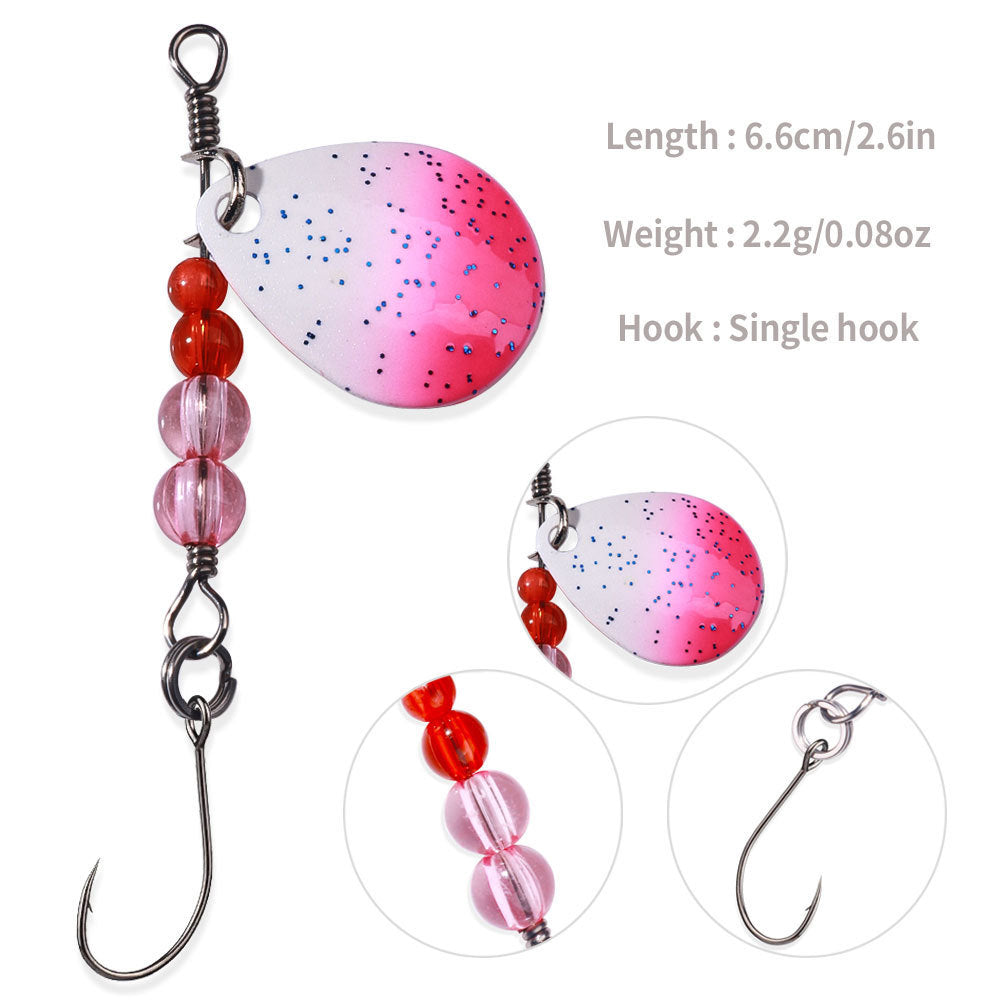 Sequin Single Hook Colorful Sequin Fish Bait